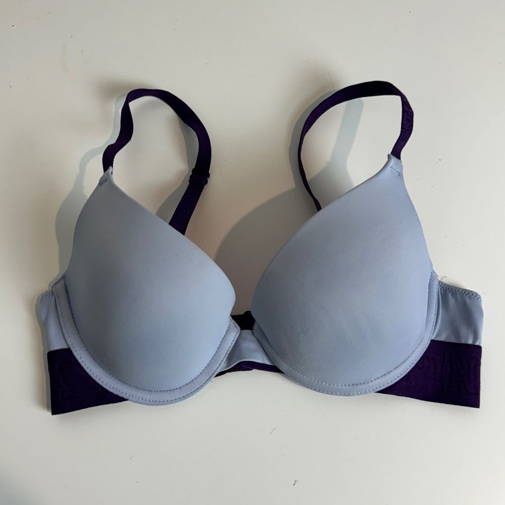 PINK Victoria's Secretย Wear Everywhere Push UpโBra Purple 32B